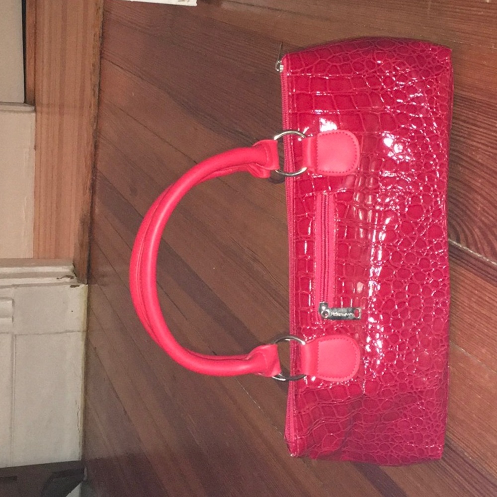 Never used Red Thermal Wine clutch bag